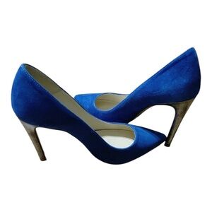 LISKA Suede Pointed Toe Heels